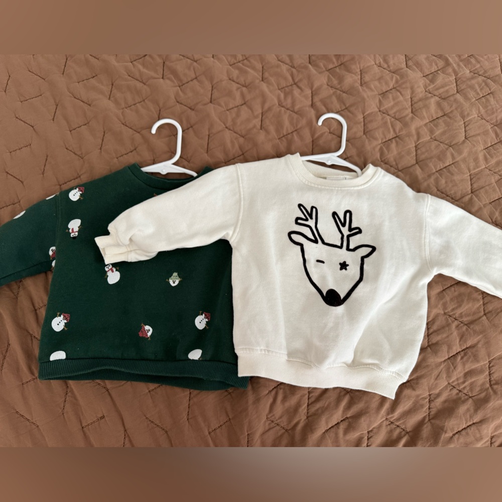 Zara Kids Holiday Sweatshirts bundle